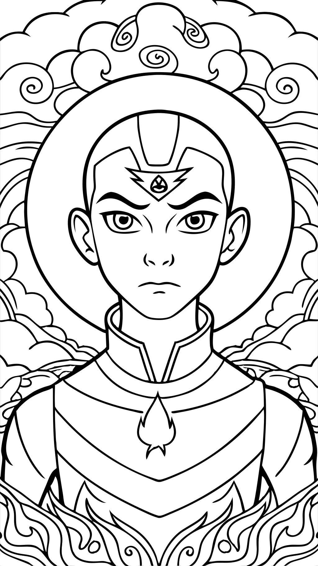 avatar last airbender coloring pages